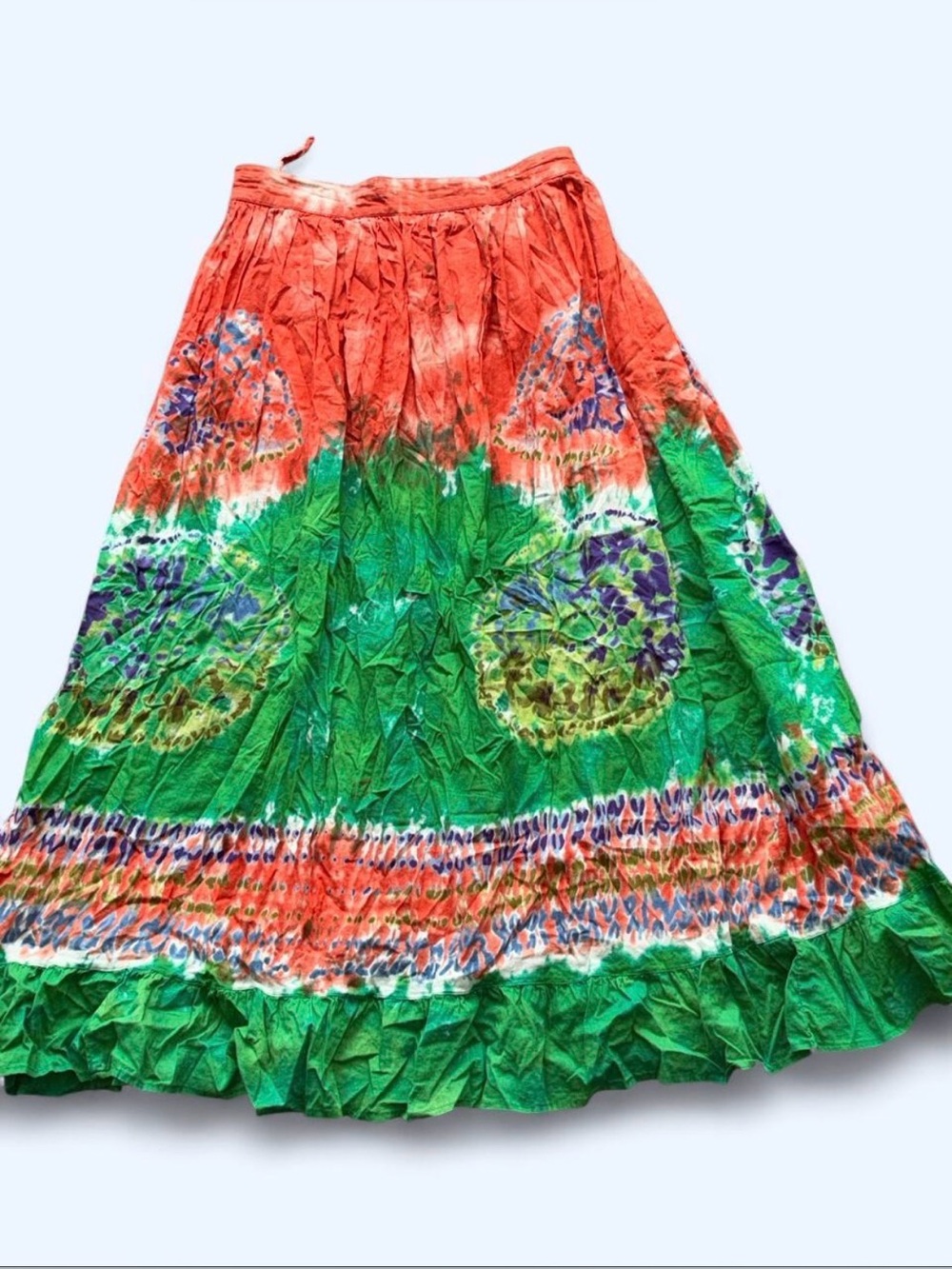 St. John's Bay Tie Dye Long Skirt Size S Boho Hippie Festival Gypsy